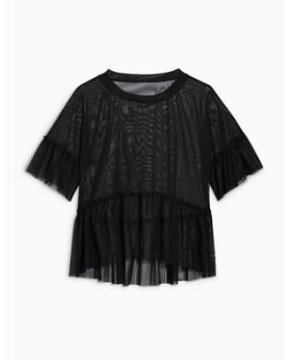 Next Black Ruffle Top - Stockpoint Apparel Outlet
