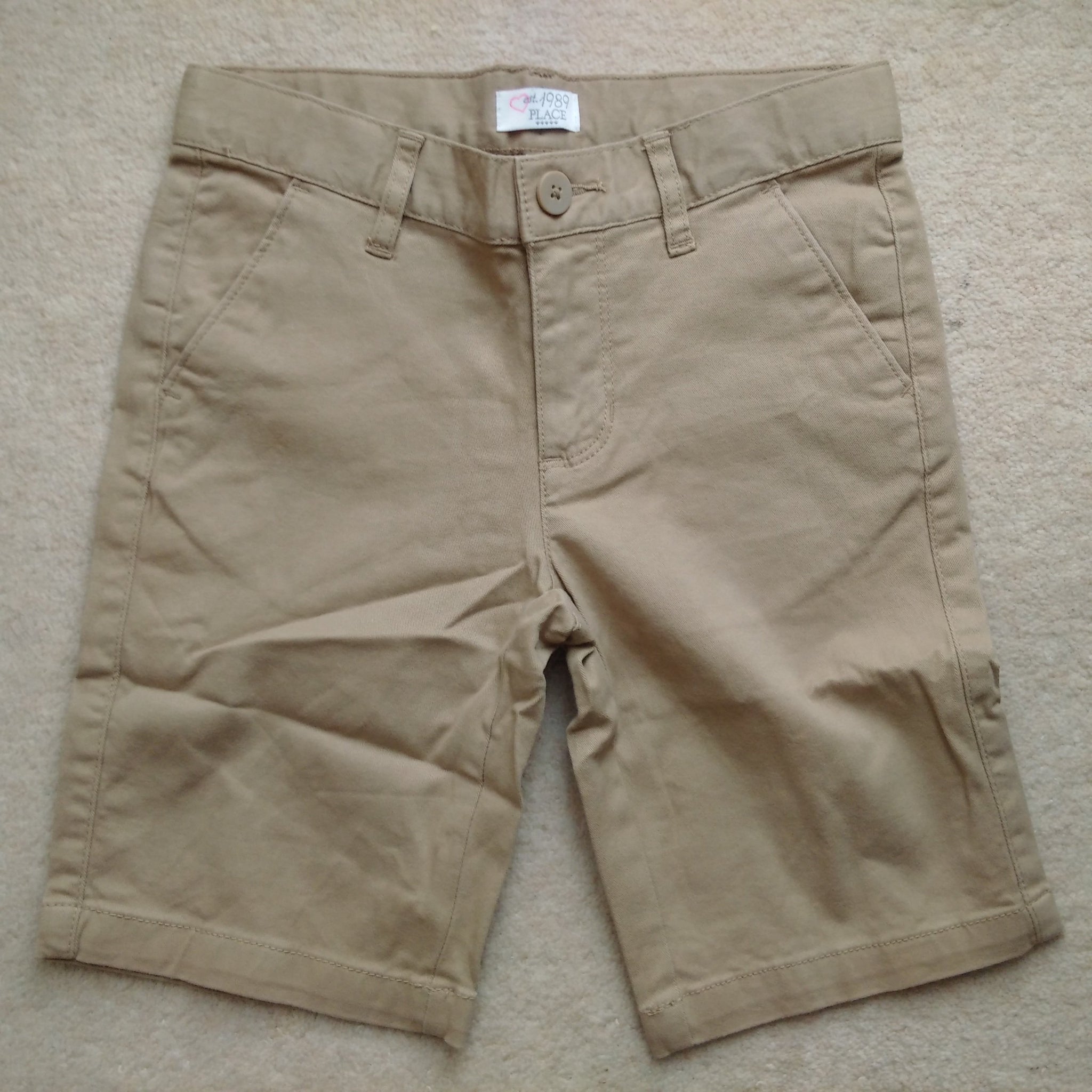 Est 1989 Place Boys Woven Chino Shorts Brown - Stockpoint Apparel Outlet