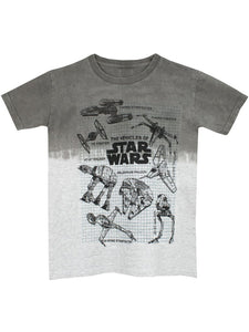 Star Wars Grey T-Shirt Vehicles - Stockpoint Apparel Outlet