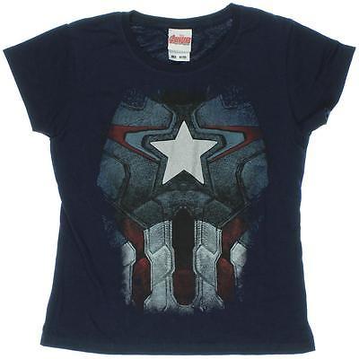 Marvel The Avengers Captain America Boys Chest Print T-Shirt