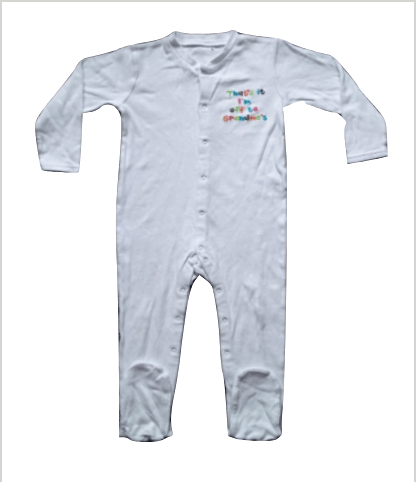 Baby Boys White Sleepsuit - Stockpoint Apparel Outlet
