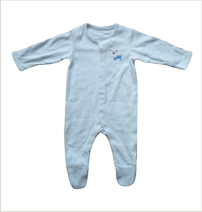 Baby Boys Light Blue Sleepsuit - Stockpoint Apparel Outlet