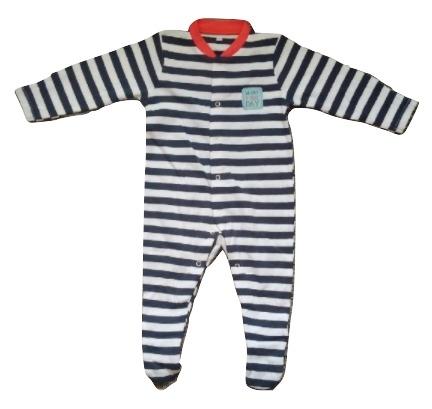 Baby Boys Blue Stripes Sleepsuit