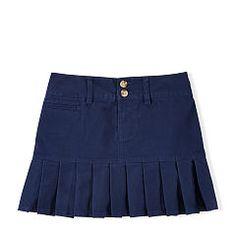 Ralph Lauren Navy Stretch Cotton Chino Skirt - Stockpoint Apparel Outlet
