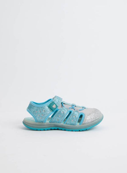 Tu Girls Blue Glittery Light Up Adventure Sandals - Stockpoint Apparel Outlet