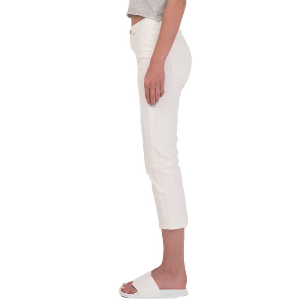 Cheap Monday Womens Level Bright White Slim Jeans