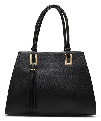 Style Strategy Black Selena Womens Satchel Bag - Stockpoint Apparel Outlet