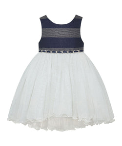 american princess navy dress American Princess Girls Dress Size 12M,white & Navy bleu. Detailed Embroidery