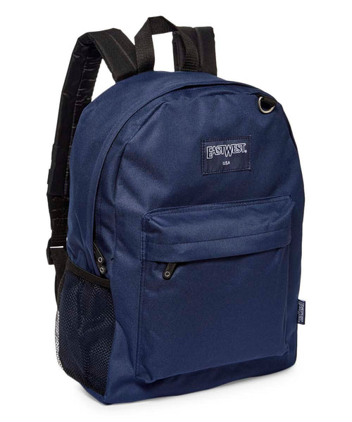 East West USA Navy Blue Backpack - Stockpoint Apparel Outlet